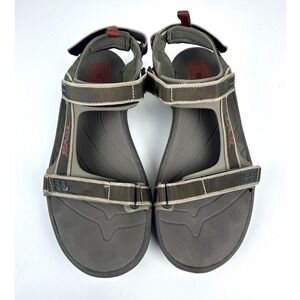 Teva Tanza Sport Sandals Men 13 Hiking Trail Brown Shoc Pad Outdoor